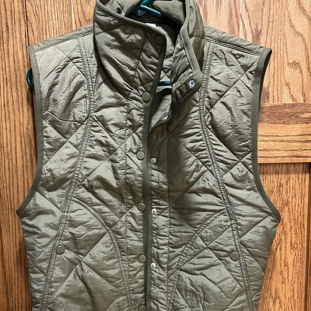 ZYIA Olive Quilted Vest